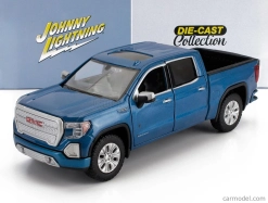 Johnny lightning GMC Sierra 1500 Denali Crew Cab Pick-up 2019 1:27 Blue Met