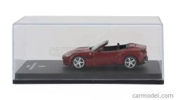 Edicola Ferrari Portofino Cabriolet Open 2018 - Con Vetrina - With Showcase 1:64 Rosso Mugello - Tmavě Červená