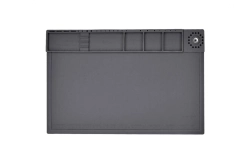 Šedá silikónová opravná podložka s magnetickou plochou (45 x 30 cm)