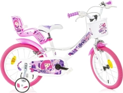 DINO Bikes - Dětské kolo 16" Fairy bílé