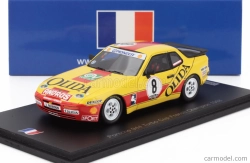 Spark-model Porsche 944 Turbo N 8 Cup Champion France 1988 Andre Bourdon 1:43 Žlutá Červená