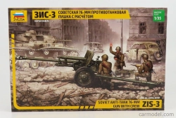 Zvezda Accessories Vojenské sovietske protitankové delo 76 mm s posádkou 1:35 /