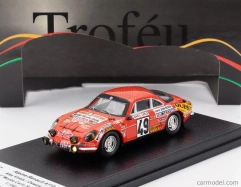 Trofeu Renault Alpine A110 Coupe N 49 Rally Montecarlo 1973 Alex Vineis - Oswald Peri 1:43 Červená
