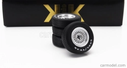 Sada príslušenstva 4x disky kolies a ráfiky pre Esprit Turbo 1981 1:18 Black Silver
