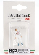 Brumm Figúrky Jazdec F1 Gilles Villeneuve Ferrari 1981 1:43 Biela