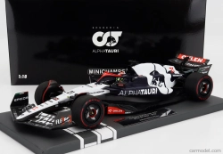 Minichamps Alpha tauri F1  At04 Team Alpha Tauri N 21 Season 2023 Nyck De Vries 1:18 Modrá Bílá