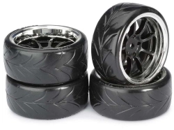 Driftové pneumatiky 1:10 včetně disků, 4ks