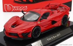 Bburago Ferrari Fxx-k Evo Hybrid 6.3 V12 1050hp 2017 1:43, červená