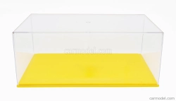 Vetrina zobrazovací box Vetrina zobrazovací box Box pre 1/18 Základňa v Plastica Gialla - plastová kožená základňa žltá - dĺžka cm 33,5 X šírka cm 17,3 X výška cm 13,0 (výška interiéru cm 11,0) 1:18 Plastový displej - žltý