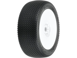 Kolesá Pro-Line 3,3", pneumatiky Slide Lock S3 Buggy, biely disk H17 (2)