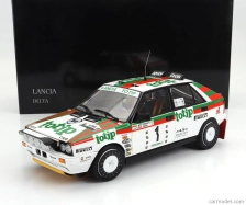 Kyosho Lancia Delta Hf Integrale 4wd (night Version) Team Lancia Totip N 1 Winner Rally Targa Florio 1987 Dario Cerrato - Giuseppe Cerri 1:18 Bílá Červená Zelená