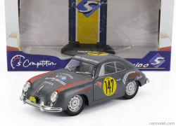 Solido Porsche 356 Pre-a Coupe N 147 Racing Panam 1954 1:18 Šedá Červená