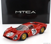 Mitica-r Ferrari 330 P3 4.0l V12 Coupe Ch.0848 Team Ferrari Sefac N 20 24h Le Mans 1966 Ludovico Scarfiotti - Mike Parkes 1:18 Červená