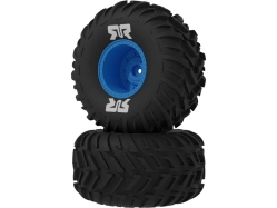Arrma kolo s pneu dBoots Chevron MT, disk modrý (2): Gorgon
