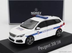 Norev Peugeot 308 Gt Sw Station Wagon Police Municipale 2020 1:43 Biela