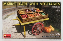 Príslušenstvo Miniart Carretto Della Frutta - Trhový vozík so zeleninou 1:35 /