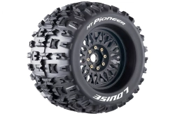 MT-PIONEER SPORT 1/8, 0 a 1/2 offset 17mm odnímatelný hex, Černé disky, 2 ks