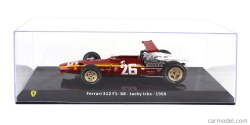 Edicola Ferrari F1 312 F1-68 N 26 Sezóna 1968 Jacky Ickx - Con Vetrina - s vitrínou 1:24 červená biela