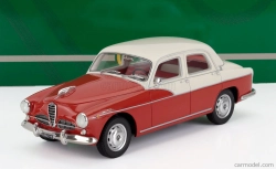Modely v mierke Alfa romeo 1900 Super Berlina 1958 1:18 Červená Biela
