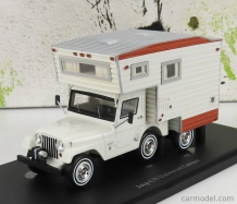 Autocult Jeep Cj5 Universal Camper Usa 1969 1:43 Bílá Červená