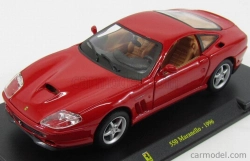 Edicola Ferrari 550 Maranello 1996 - Con Vetrina - S vitrínou 1:24 červená