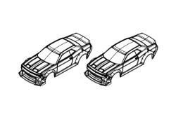 Turbo Racing Náhradní karoserie C75 2ks