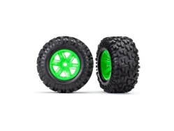 Traxxas kolo 4.3/5.7", disk zelený, pneu Maxx AT (pár)