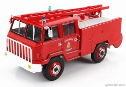 Edicola Berliet Ff 4x4 Cisterna 1971 - Hasičské auto - Vigili Del Fuoco - Feuerwehr 1:43 Červená biela strieborná
