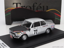 Trofeu BMW 2002 Ti (night Version) N 77 Rally Montecarlo 1970 Ray - Boris Brico 1:43 Stříbrná Černá