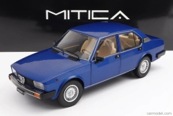 Mitica-diecast Alfa romeo Alfetta Berlina 2000l 1978 - Cerchi Millerighe Wheels 1:18 Blue Pervinca Met 349
