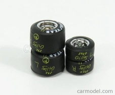 Brumm Accessories F1 Set Pneumatici Good Year E Cerchi - pneumatiky a disky 1:43 Black Silver