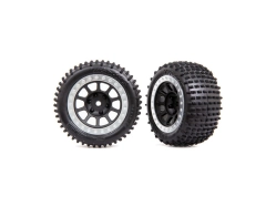 Kolesá Traxxas 2,2", disk sivý/chróm, pneumatiky Alias (2) (zadné)