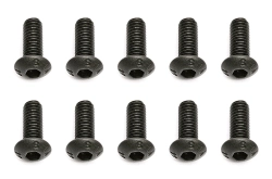 M3x0,5x8mm Imbusový šroub s kulatou hlavou, 10 ks.