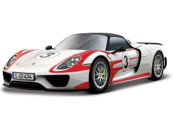 Bburago Porsche 918 Weissach 1:24 biela