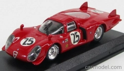 Najlepší model Alfa romeo 33.2 Lm N 25 Daytona 1969 Dibos - Chappuis - Calabattisti 1:43 Red