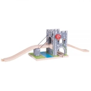 Dřevěná vláčkodráha Bigjigs Rail - Padací most - poškozený obal