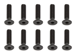 Imbusové skrutky so zápustnou hlavou M4x16 mm FHCS, 10 ks