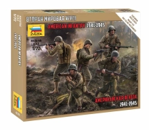 Zvezda figurky - US Infantry WWII (1:72)