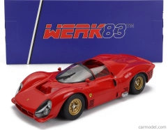 Werk83 Ferrari 330 P3 4.0l V12 Spider Verzia s otvorenou strechou 1966 1:18 Červená