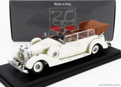 Rio-models Mercedes benz 770k Cabriolet 1938 With Eva Braun And Ss Military Guard Figures 1938 1:43 Bílá