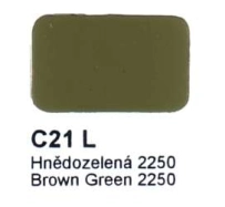 Agama Email C21 L Hnedo-zelená ČSN 2250