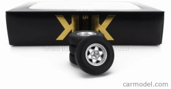 Sada príslušenstva 4x disky kolies a ráfiky pre Bmw 2002 Ats 1971 1:18 Black Silver