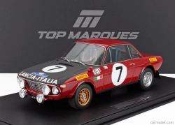 Topmarques Lancia Fulvia Hf 1600 Coupe (nočná verzia) N 7 2nd Rally Acropolis 1972 Simo Lampinen - Bo Reinicke 1:12 červená biela