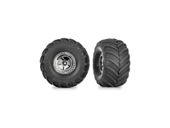 Traxxas kolo 1.3", kola chrom, pneu Terra Groove (2)