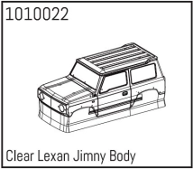 HBP240137 - (1010022) Clear Lexan Jimny Body