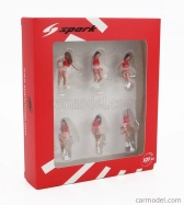 Spark-model Figures Set 6x Grid Girls 1990s 1:43 Růžová Červená
