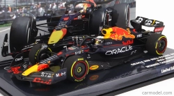 Minichamps Red bull F1 Rb18 Team Oracle Red Bull Racing N 1 Winner Canadian Gp World Champion 2022 Max Verstappen 1:43 Matná modrá žltá červená