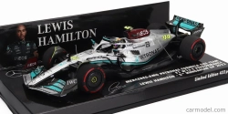 Minichamps Mercedes gp F1 W13e Team Mercedes-amg Petronas F1 N 44 2nd Hungarian Gp 2022 Lewis Hamilton 1:43 Silver Green