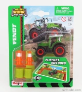 Maisto Fendt 209 Vario Tractor With Playmat 2022 1:64 Zelená Bílá