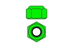 Hliníkové nylonové podložky STOPmats M3 - zelené - 10 ks.